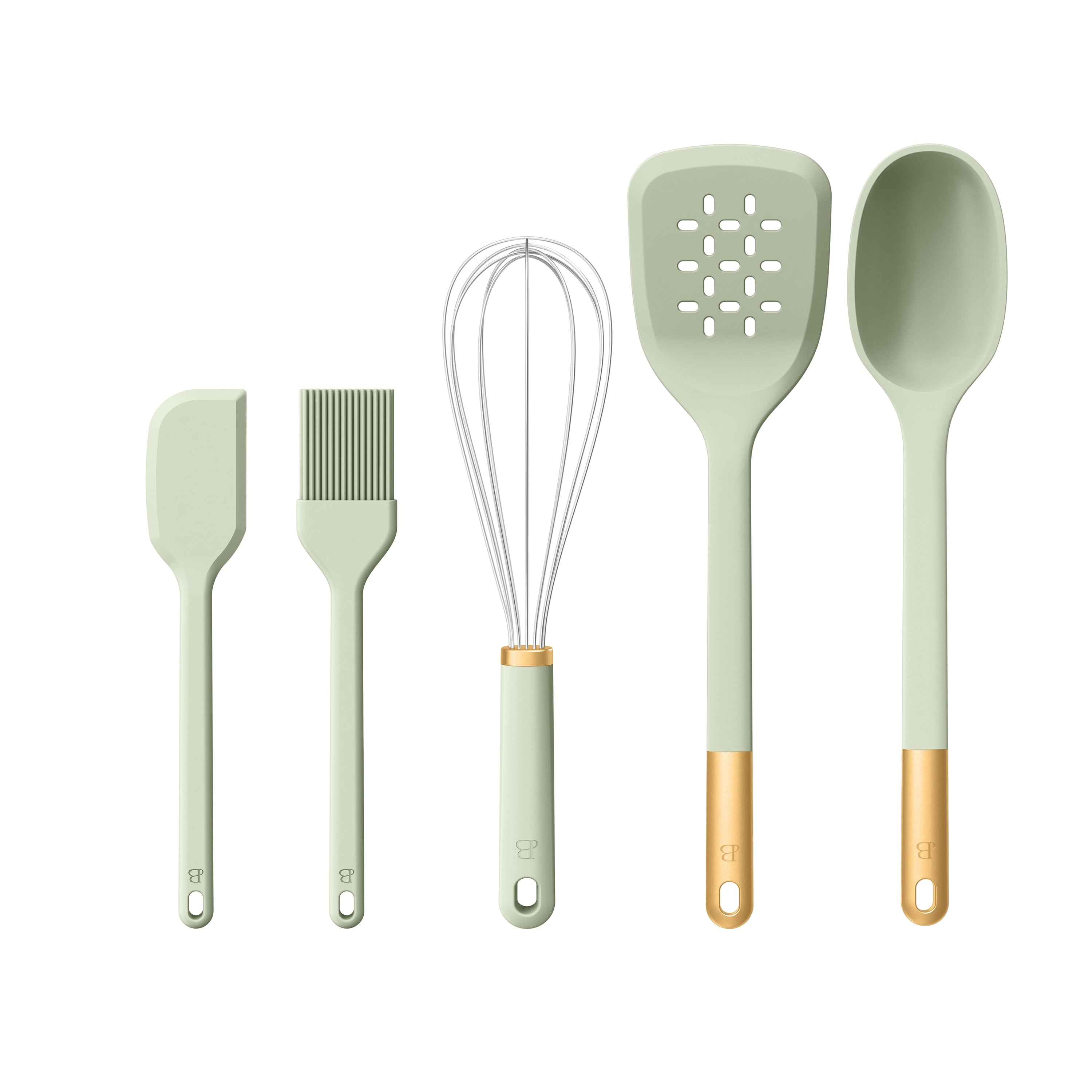 5-Piece Kitchen Tool Set, Sage Green by Drew Barrymore