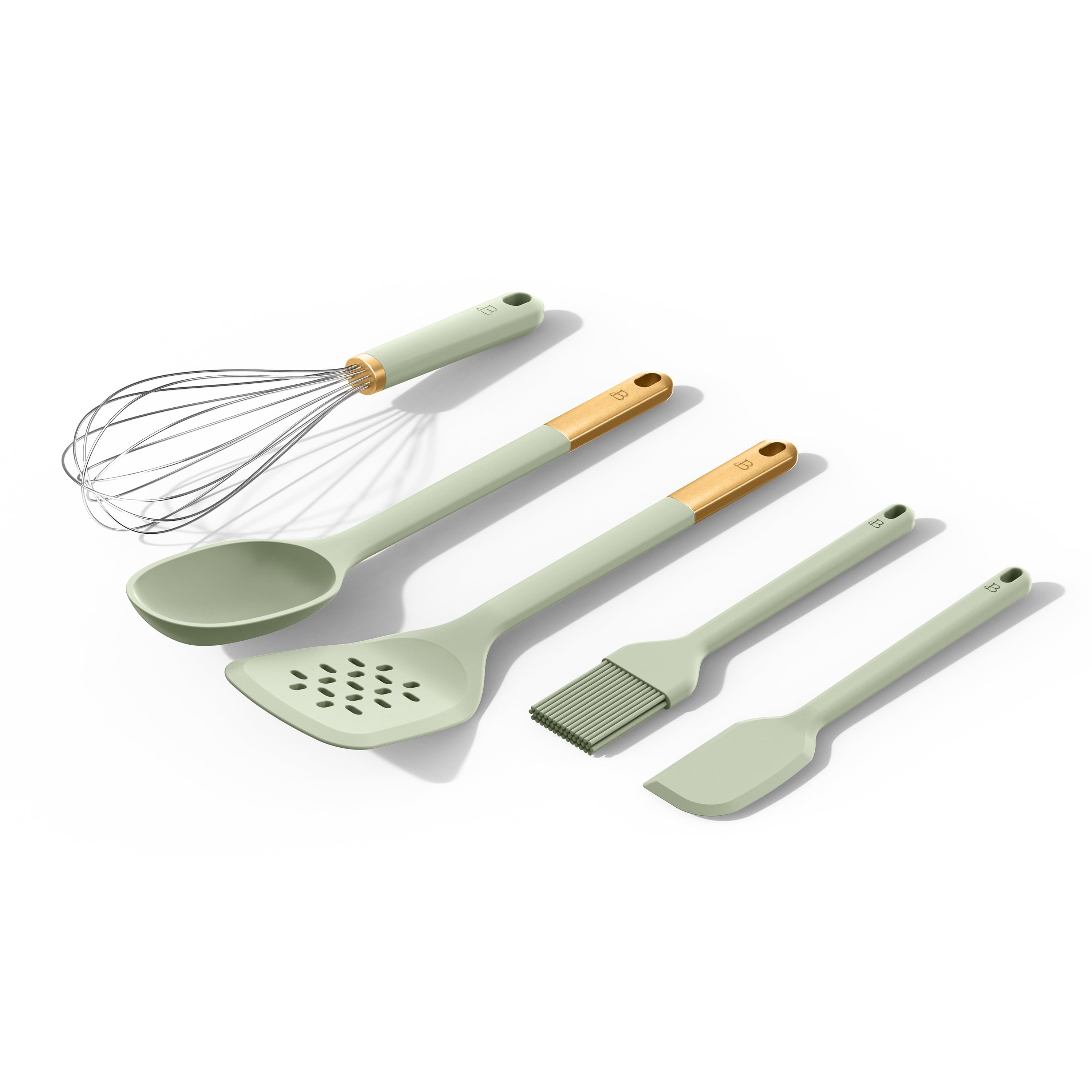 5-Piece Kitchen Tool Set, Sage Green by Drew Barrymore